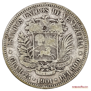 ESCASO FUERTE DE PLATA DEL AÑO 1901