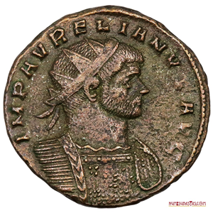 MUY ATRACTIVO ANTONINIANO DE AURELIANO ACUÑADO EN SERDICA EN EL 273DC