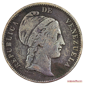 CENTAVO MONAGUERO 1852 HEATON