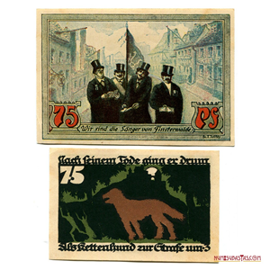 PAREJA DE NOTGELDS ALEMANES 1921-1922 CON INTERESANTES DISEÑOS