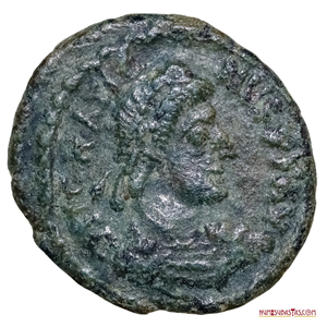 BRONCE ROMANO DEL EMPERADOR GRACIANO, ACUÑADO EN ARELATE 378-383DC