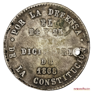PROCLAMA DE 2 SOLES 1865, POTOSÍ Y TARATA A MELGAREJO
