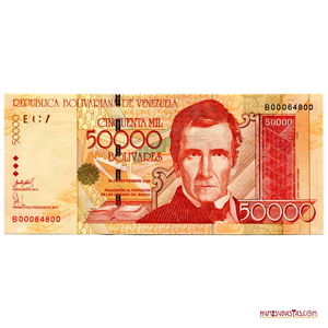 ESCASO 50.000BS 29 DE SEPTIEMBRE 2005, SERIE B8
