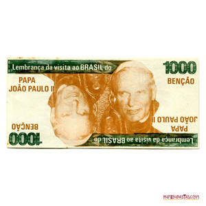 SOUVENIR DE 1.000 BENDICIONES, VISITA DE JUAN PABLO II A BRASIL