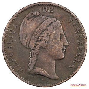 DIFÍCIL CENTAVO MONAGUERO DE 1852 HEATON
