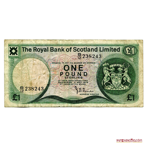 ESCASA LIBRA ESTERLINA DE ESCOCIA EMITIDA EN 1976