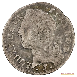 MUY ESCASO 1/20 DE ECU ACUÑADO EN PAU EN 1764