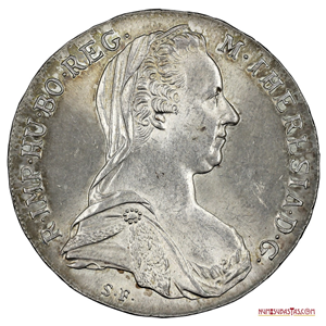 EMBLEMÁTICO THALER DE MARIA TERESA DE AUSTRIA CON FECHA 1780