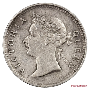 5 CENTS VICTORIANOS DE PLATA DE HONG KONG AÑO 1899