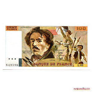 BILLETE DE 100 FRANCOS FRANCESES DE 1984 EN ALTO GRADO DE CONSERVACIÓN