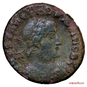 BRONCE DE CONSTANTINO I, ACUÑADO EN MACEDONIA ENTRE EL 330 Y EL 333DC