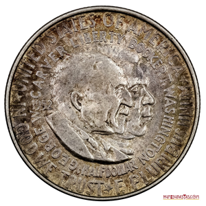 ½$ DE PLATA 1952 CONMEMORATIVO DE BOOKER & CARVER