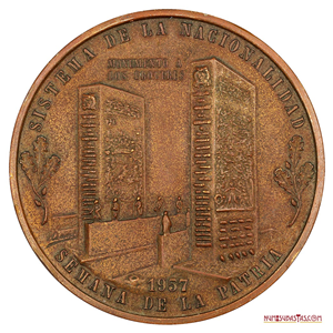 MEDALLA DE BRONCE, 1957, SEMANA DE LA PATRIA