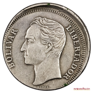 BOLÍVAR DE 1967 CON ERROR DE DESCENTRADO