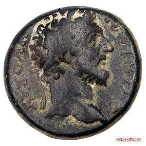 POTÍN PROVINCIAL DE CAPADOCIA, CESÁREA, ACUÑADO BAJO MARCO AURELIO EN EL 164DC