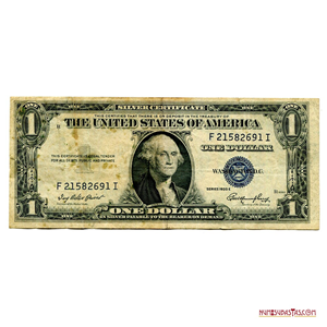 CERTIFICADO DE PLATA DE 1$ SERIE 1935 E