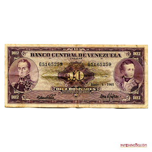 BILLETE DE 10BS DE JUNIO-6-1961 SERIE G7