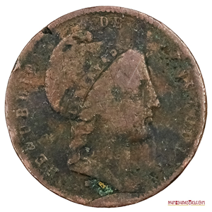 ESCASO ½ CENTAVO MONAGUERO 1852 HEATON
