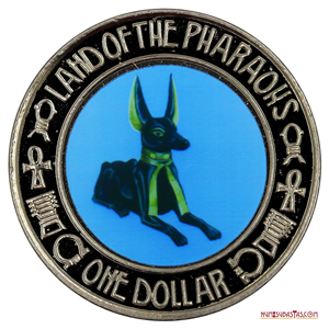 250SHILLNGS DE SOMALIA 2008 CON LA ESTATUA DE ANUBIS DE LOS TESOROS DE TUTANKAMON