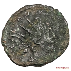 ANTONINIANO DEL IMPERIO GALO ROMANO, ACUÑADO BAJO VICTORINO ENTRE EL 269 Y EL 271 DC