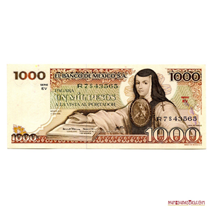 ATRACTIVOS 1.000 PESOS MEXICANOS DE 1979 EN ALTO GRADO DE CONSERVACIÓN