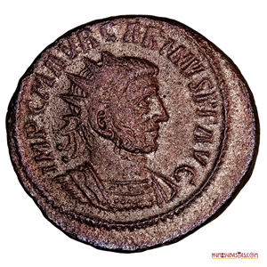 ESCASO BRONCE DE SISCIA, IMPERIO ROMANO, 283 - 285 D. C. EMPERADOR CARINO