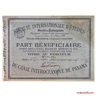 CERTIFICADO DE PARTICIPACIÓN, SOCIEDAD INTERNACIONAL DE ESTUDIOS, 1889