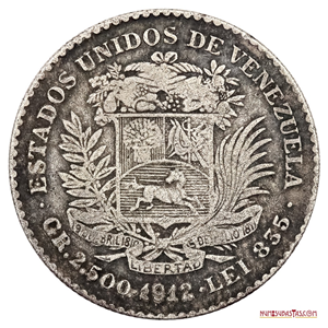REAL DE PLATA O 50 CÉNTIMOS DEL AÑO 1912