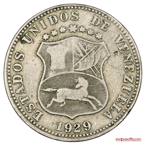 LOCHA O MONEDA DE 12 ½ CÉNTIMOS DEL AÑO 1929 