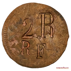 ESCASO Y EN ALTO GRADO: RESELLO “2R RF”, SOBRE CUARTILLO DE 1821.