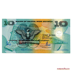 POLÍMERO DE 10 KINA DE PAPÚA NUEVA GUINEA DEL AÑO 2000