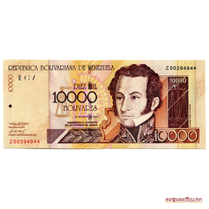 REPOSICIÓN DE 10.000BS, DEL 25 DE MAYO DE 2004, Z8