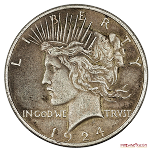 DÓLAR DE PLATA DE LA PAZ DEL AÑO 1924
