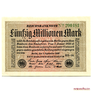 BILLETE INFLACIONARIO DE 50.000.0000 DE MARCOS DE 1923