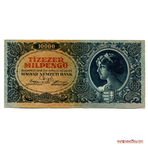 BILLETE INFLACIONARIO DE 10.000 MILPENGO O 10.000.000 PENGOS DE 1946