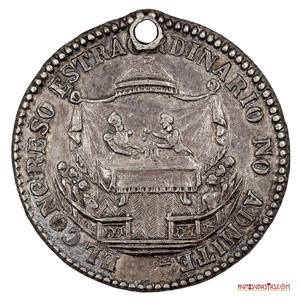 EL CONGRESO NO ADMITE LA RENUNCIA DEL PRESIDENTE, 2 SOLES DE PLATA DE 1855