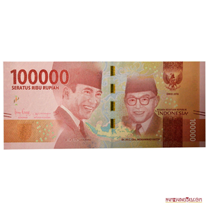 BILLETE DE 100.000 RUPIAS DE INDONESIA DEL AÑO 2016