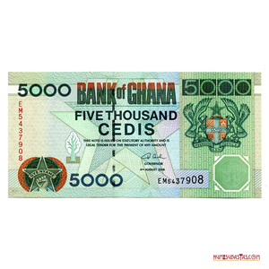 5.000 CEDIS DE GHANA DEL 2006 EN ALTO GRADO