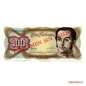 ESPECIMEN SIN VALOR DE 100BS, DE ENERO-27-1976, J7