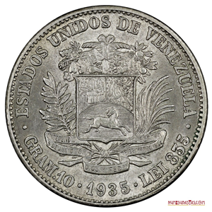 2BS DE PLATA DEL AÑO 1935 EN ALTO GRADO DE CONSERVACIÓN