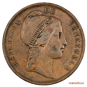 MONEDA DE 1 CENTAVO MONAGUERO ACUÑADO EN EL AÑO 1852 EN BUEN GRADO DE CONSERVACIÓN