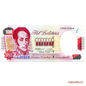 ESCASO BILLETE DE 1.000BS DE MARZO-17-1994 SERIE C8