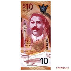POLÍMERO DE 10$ DE BARBADOS DEL AÑO 2022