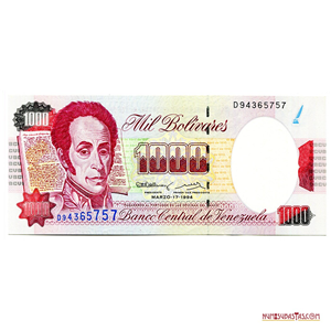 ESCASO 1.000BS DE MARZO-17-1994, SERIE D8, EN ALTO GRADO DE CONSERVACIÓN