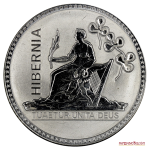 IMPONENTE MEDALLA BRITÁNICA DE GEORGE V CON HIBERNIA