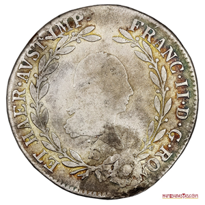 20 KREUZER DE PLATA AUSTRIACOS CON FECHA 1805 E