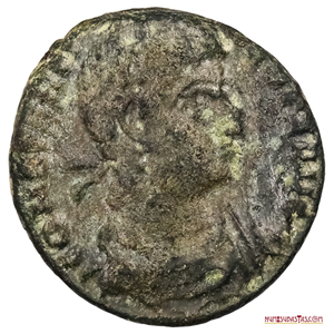 FOLLIS DEL EMPERADOR CONSTANTINO I “EL GRANDE” ACUÑADO EN TESALÓNICA ENTRE EL 310 Y EL 337DC