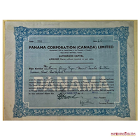 BONO DE 40 ACCIONES DE PANAMÁ CORPORATION LIMITED, 1933