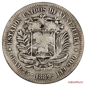 BUEN FUERTE DE PLATA ACUÑADO EN 1889