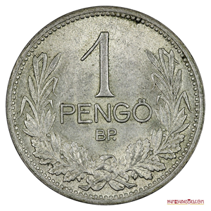 1 PENGO HÚNGARO DE PLATA EN ALTO GRADO